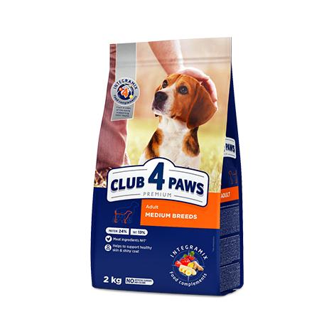 Չոր կեր «Club4Paws» միջին ցեղատեսակի շների համար